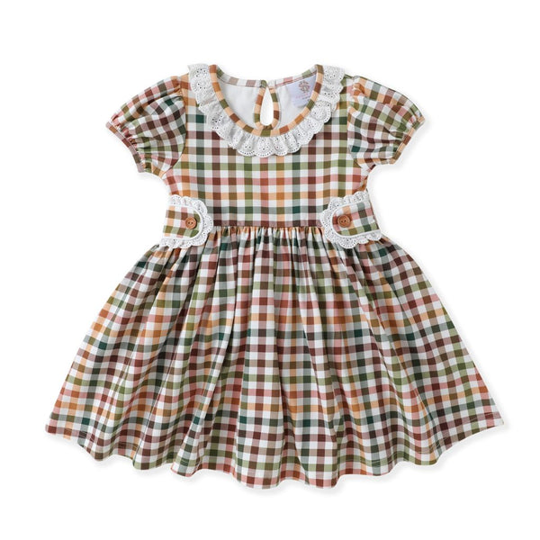 Fall Plaid Tab Dress