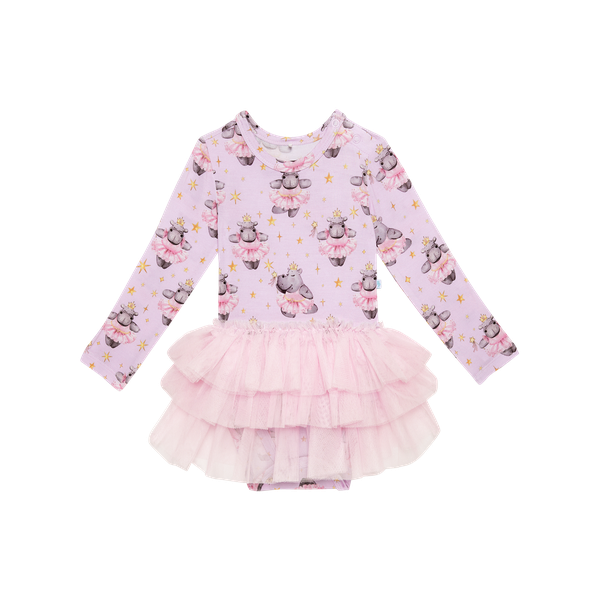 Philomena Long Sleeve Tulle Skirt Bodysuit