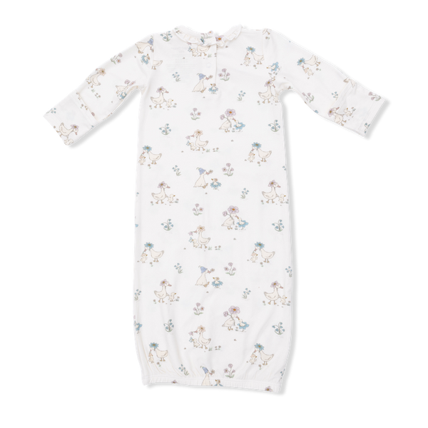Kimono Gown & Knot Headband Set - Flower Ducklings