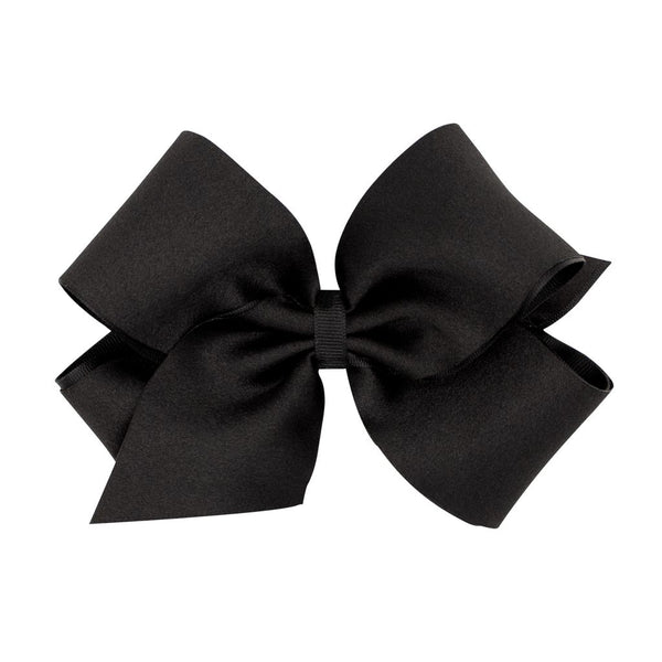King Satin/Grossgrain Overlay Bow