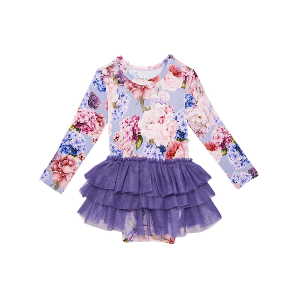 Annie Long Sleeve Tulle Skirt Bodysuit