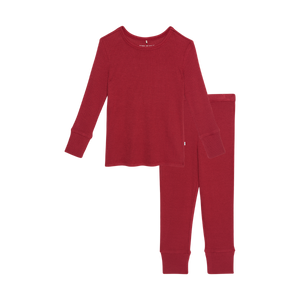 Crimson Waffle - Classic Pajama Set