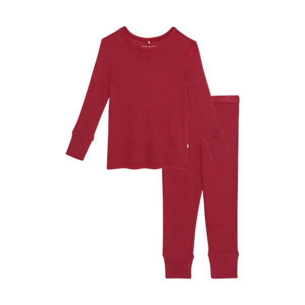 Crimson Waffle - Classic Pajama Set