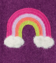 Rainbow Cloud Fuzzy Sweater