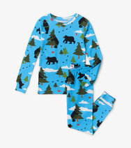 Blue Big Bear Hug Book and Pajama Set