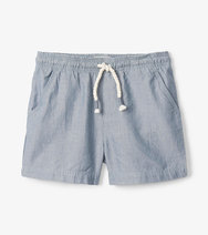 Chambray Toddler Pull On Shorts