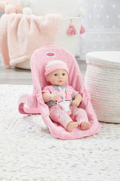 MA Car Seat/Carrier for Dolls - Pink Hearts