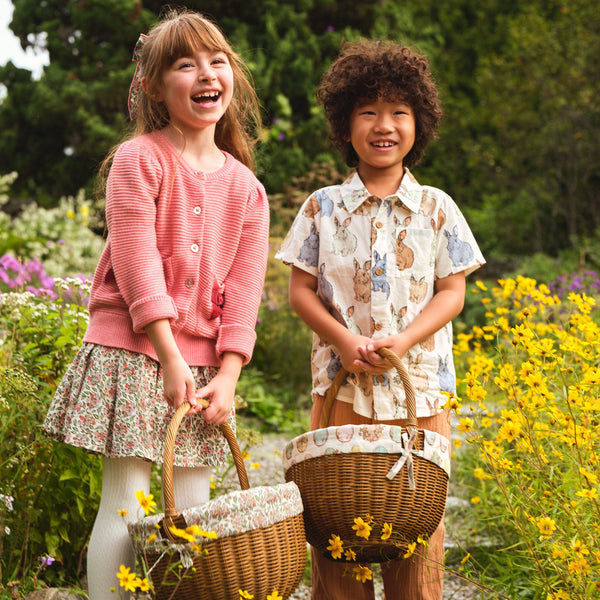 JACK SHIRT - BLUE VINTAGE BUNNIES