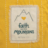 Faith Can Move Mountains Baby Blanket
