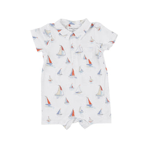 Polo Shortie Sketchy Sailboats