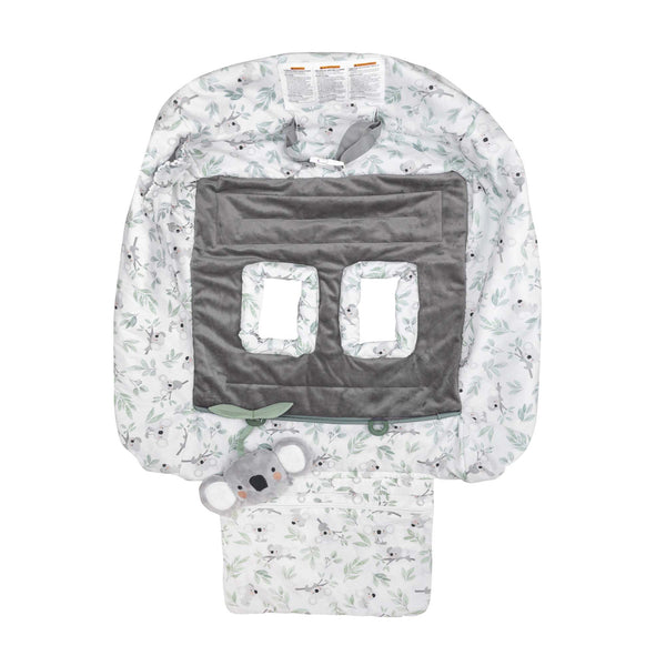 Preffered Shopping Cart & High Chair Cover - Gray Koalas