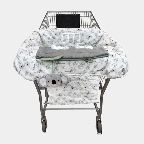 Preffered Shopping Cart & High Chair Cover - Gray Koalas