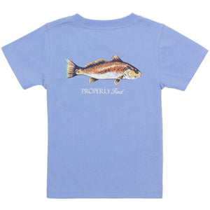 Redfish Graphic Tee-Light Blue