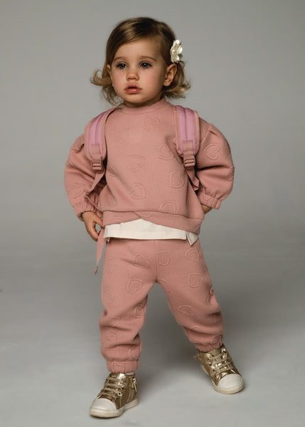 Quilted Tracksuit-Blush