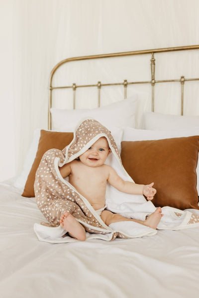 CP Premium Knit Hooded Towel - Fawn