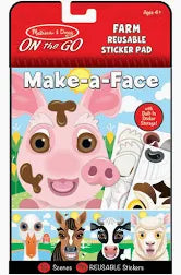 Make-a-Face - Farm Reusable Sticker Pad
