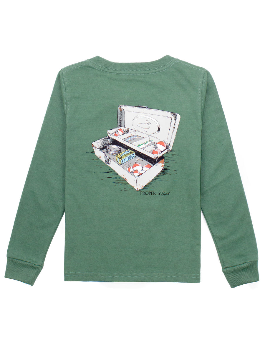 Fern Green Tackle Box Long Sleeve Tee