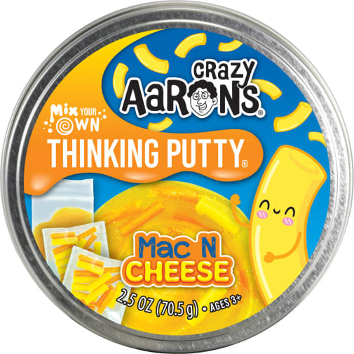 Mac N Cheese Full Size 4" Thinking Putty Tin