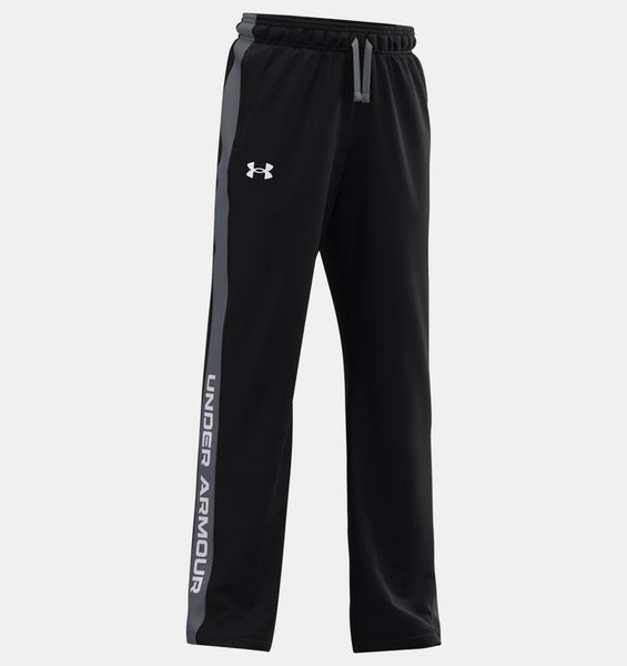 UA Boys' Brawler 2.0 Pants- Black/Castlerock