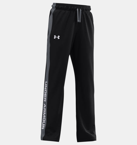 UA Boys' Brawler 2.0 Pants- Black/Castlerock