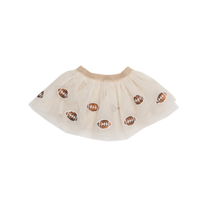 Oatmeal Footballs Tutu Skirt