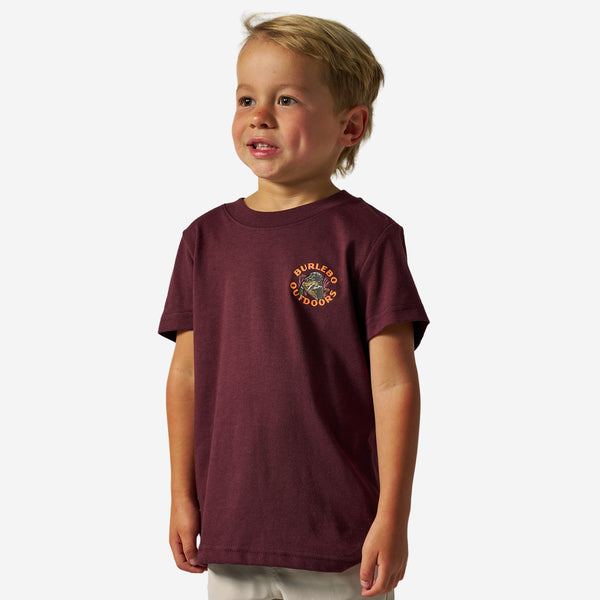 SHORT SLEEVE TEE - DUCK DOWN - MAROON