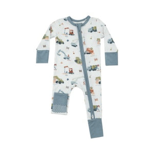 Construction Alphabet - 2 Way Zipper Romper