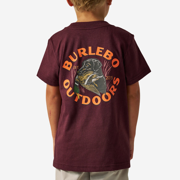 SHORT SLEEVE TEE - DUCK DOWN - MAROON