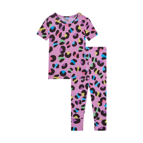 Electric Leopard Short Sleeve Basic Pajama