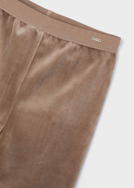 Velvet Leggings-Camel