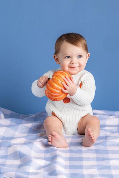Ivory Pumpkin Sweater Bubble