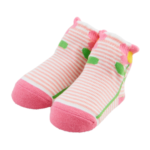 Striped Flower Baby Socks