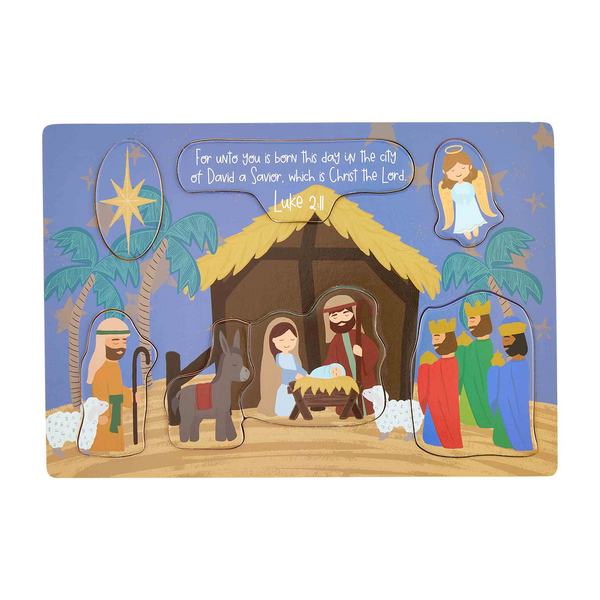 THE NATIVITY STORY WOOD PUZZLE