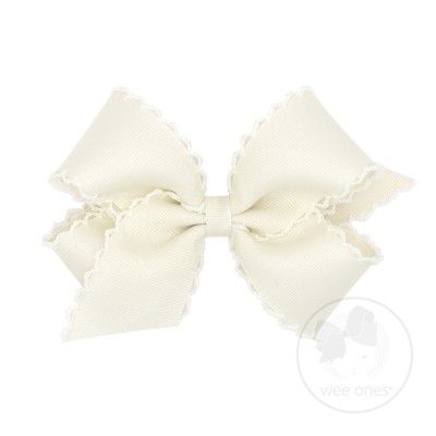 King Moonstitch Bow-Antique White