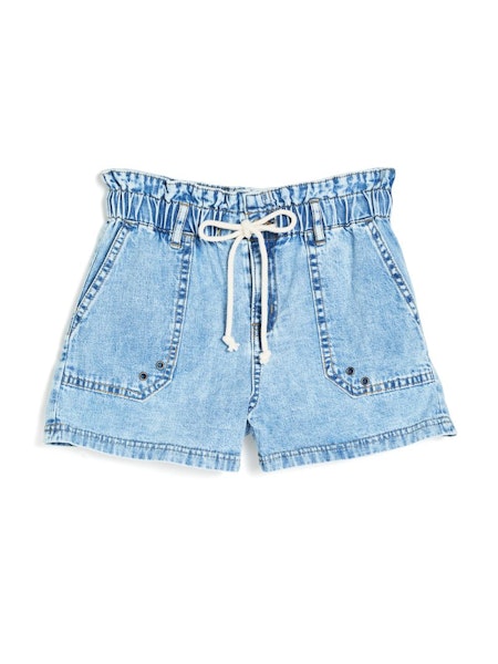 Indigo Paper Bag Short