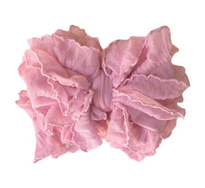 Pink Bubble Gum Frill Ruffle Headband