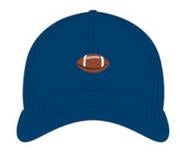 Navy Baseball Hat with Football