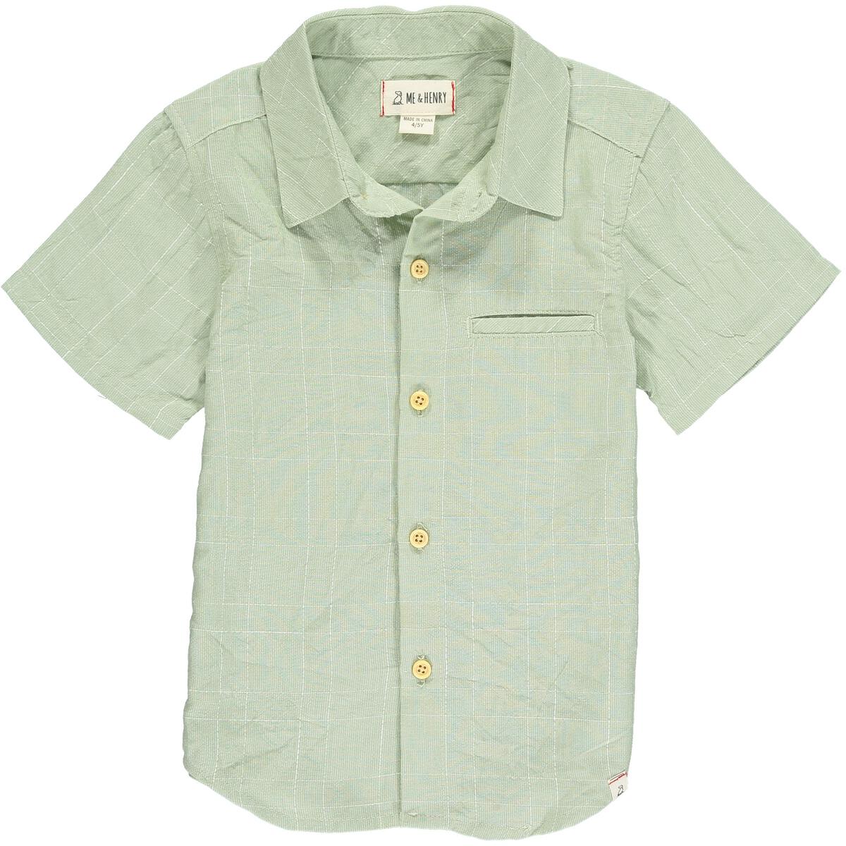 Sage Grid  Newport Shirt