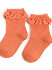Papaya Lace Midi Sock