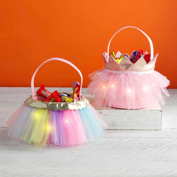 Light Up Tutu Treat Bag-Multi