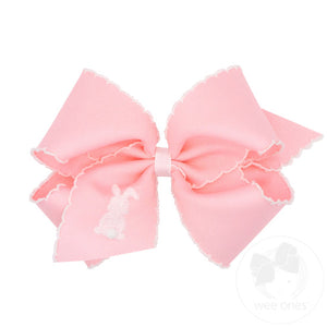 Pink Bunny Stitch King Bow