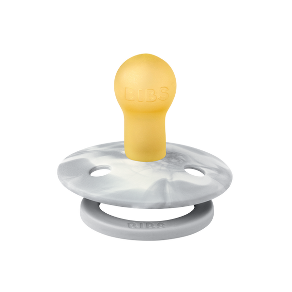 BIBS Pacifier Original COLOUR Latex TIE-DYE 2 PK Cloud / Ivory