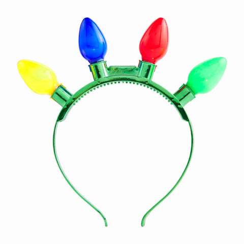 Light Up Christmas Bulb Headband