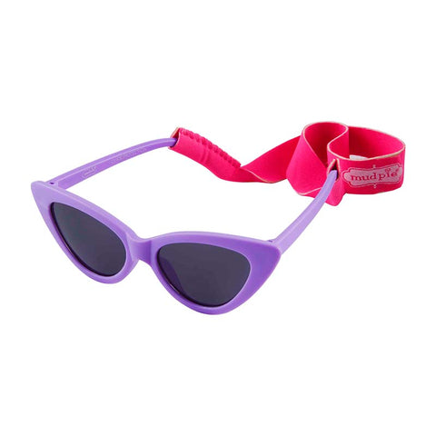 TODDLER GIRL SUNGLASSES - Purple Cateye/Pink Strap