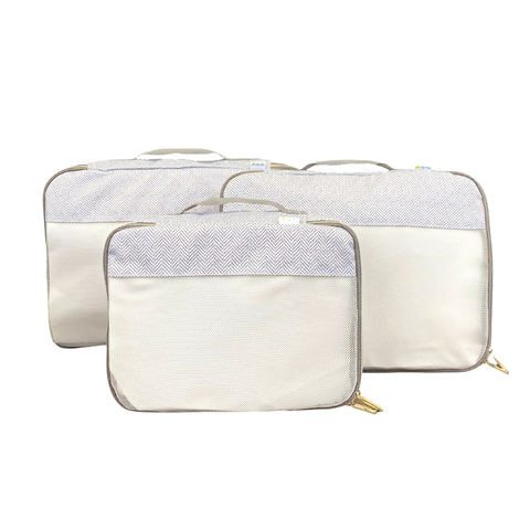 Travel Diaper Bag Packing Cubes - Taupe