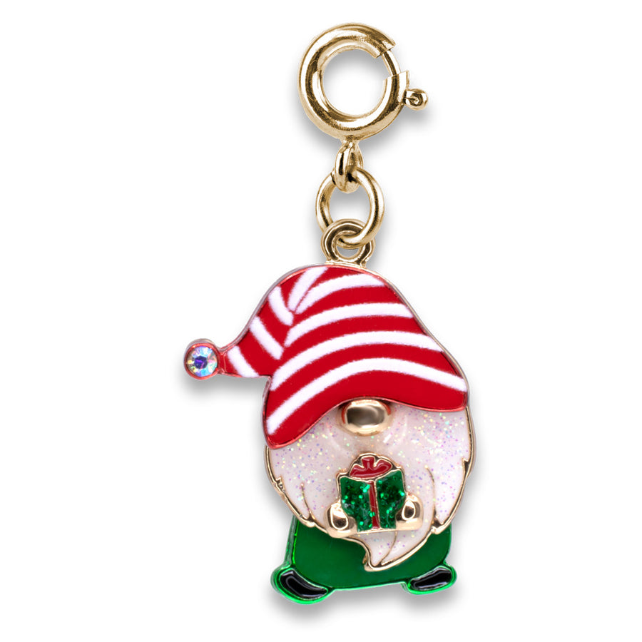 Charm It Gold Swivel Christmas Gnome Charm