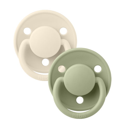 BIBS De Lux 2 Pack- Ivory/Sage
