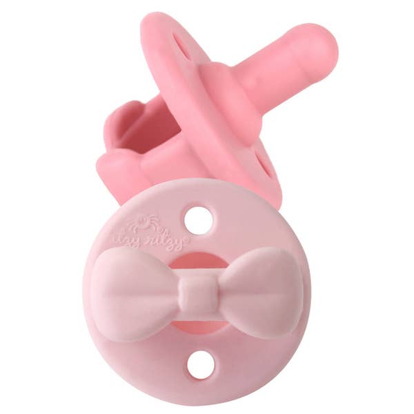 Sweetie Soother- Pacifier Set Pink Bows