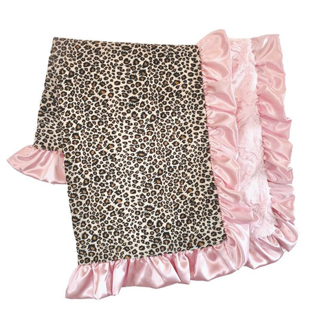 Baby Pink Cheetah Blanket