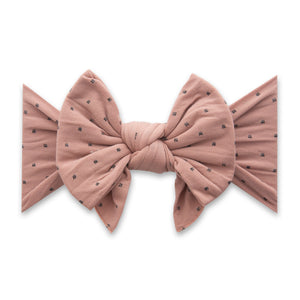 Putty with Black Dots Dang Enormous Bow Headband